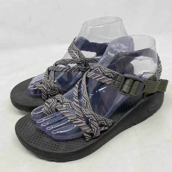Chaco Womens Z/1 Classic Outdoor Hiking Sandals Gray Strappy Adjustable Size 8 - Picture 1 of 8